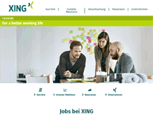Tablet Screenshot of corporate.xing.com