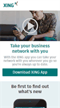 Mobile Screenshot of mobile.xing.com